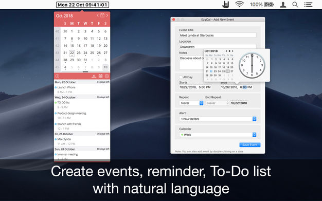 EzyCal 2.2 for Mac|Mac版下载 | 简单的日历和时间