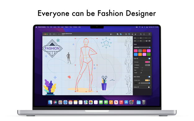 Sketch Fashion 1.2.8 for Mac|Mac版下载 | 服装设计软件
