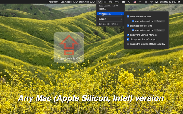 Caps Lock Tone 2.02 for Mac|Mac版下载 | 大写键提示音