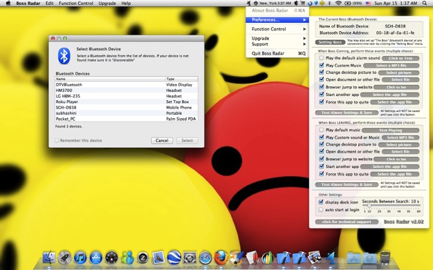 Boss Radar 3.05 for Mac|Mac版下载 | 蓝牙设备靠近提醒器