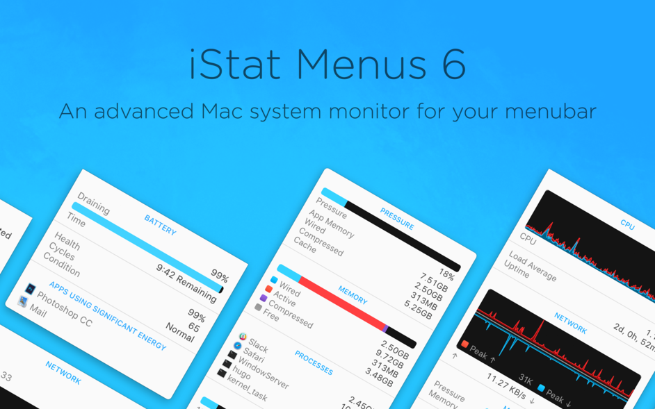 iStat Menus 6 6.70 for Mac|Mac版下载 | 系统监控软件