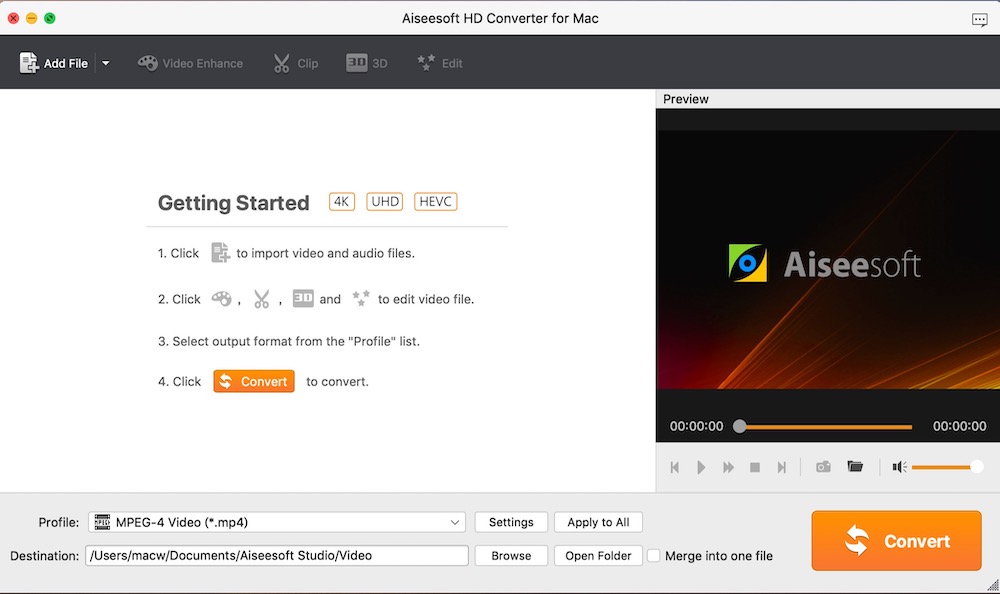 Aiseesoft HD Converter 9.2.26 for Mac|Mac版下载 | 高清视频格式转换工具