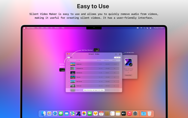 Silent Video : Audio Remover 1.0.0 for Mac|Mac版下载 | 批量去除视频声音