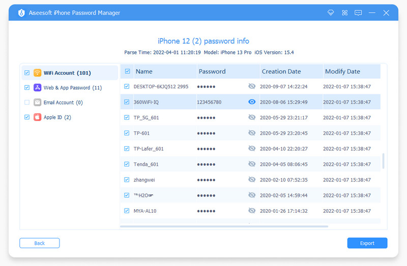 Aiseesoft iPhone Password Manager 1.0.12 for Mac|Mac版下载 | iPhone密码管理器