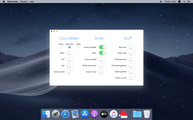 圣诞雪 (Xmas snow) 1.6 for Mac|Mac版下载 | 桌面下雪动画