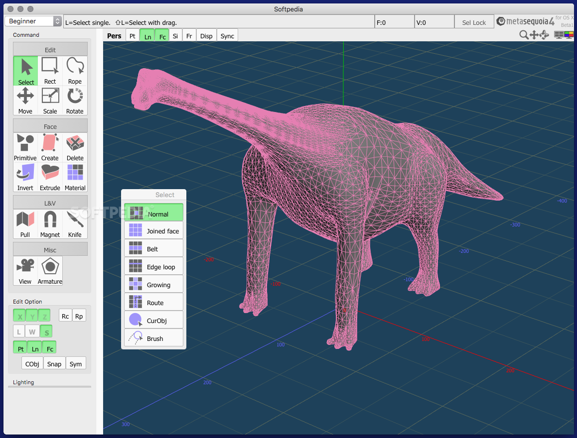 Metasequoia 4.8.4b for Mac|Mac版下载 | 3D建模软件