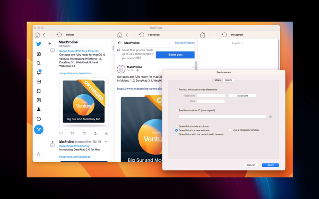 MultiTime 1.3.0 for Mac|Mac版下载 | 社交网站辅助工具