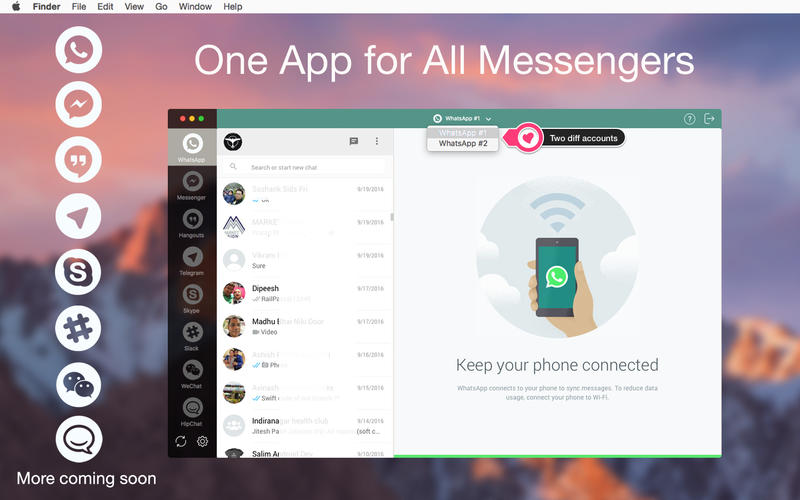 One Chat 4.9.8 for Mac|Mac版下载 | 多合一聊天工具