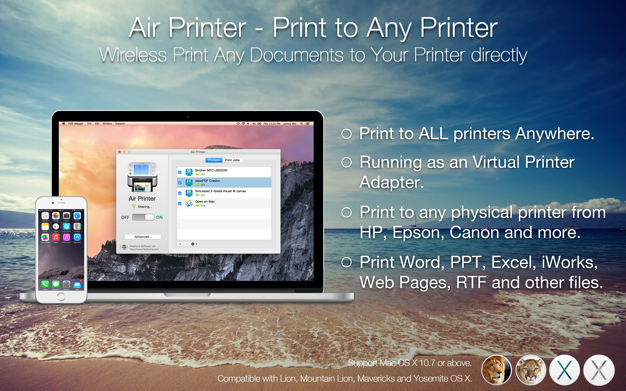 Air Printer 2.0.3 for Mac|Mac版下载 | 隔空打印机服务器