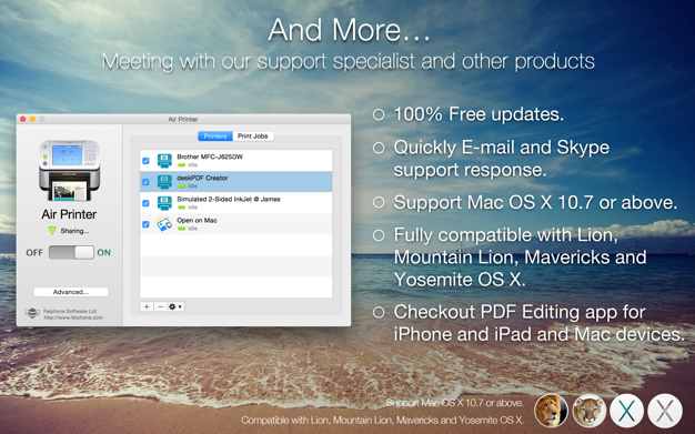 Air Printer 2.0.3 for Mac|Mac版下载 | 隔空打印机服务器