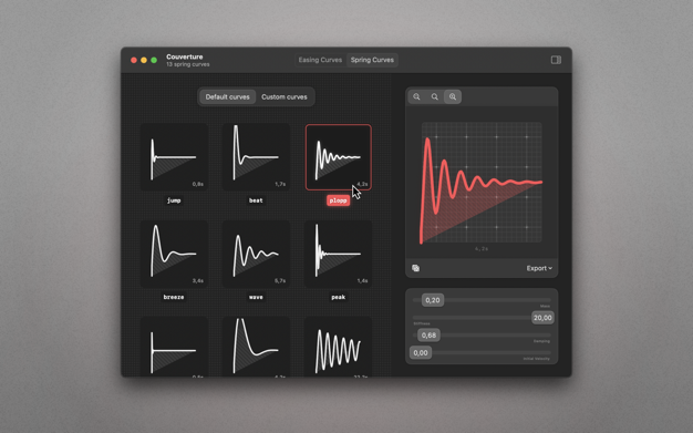 Couverture 1.1.6 for Mac|Mac版下载 | 动画曲线编辑器