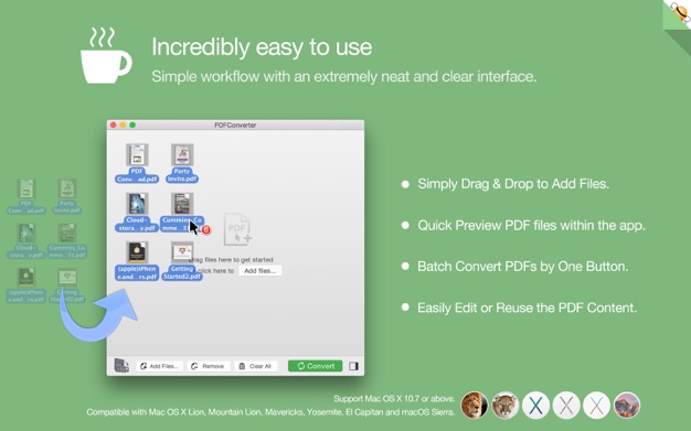 PDF Converter by Flyingbee 3.1.3 for Mac|Mac版下载 | PDF格式转换工具