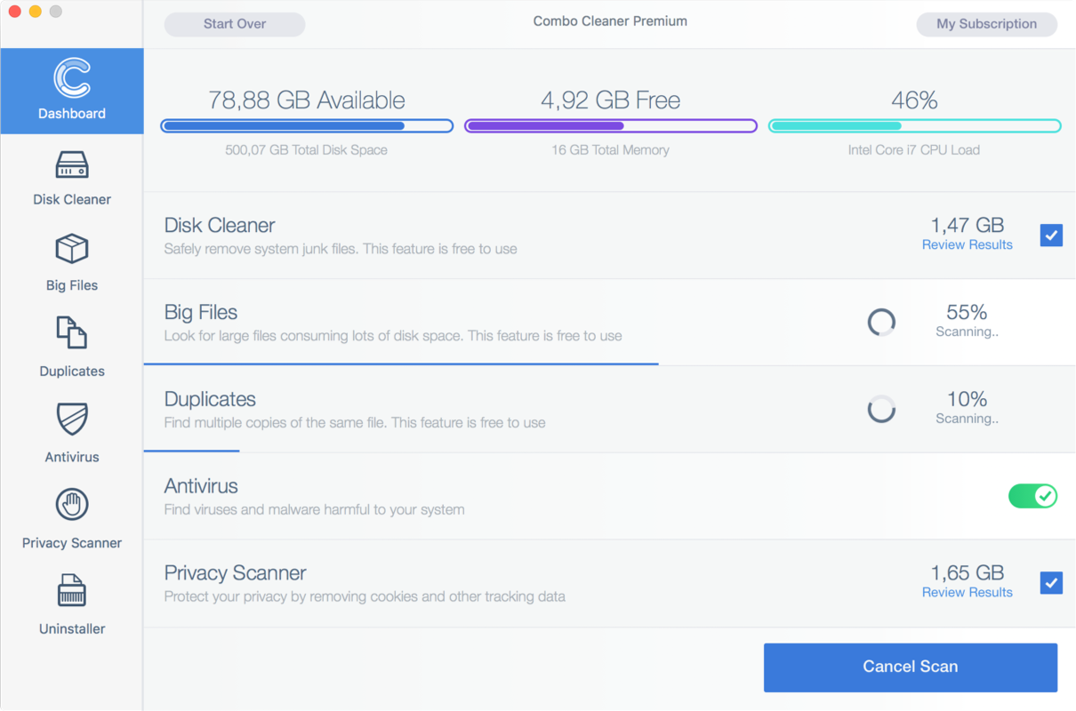 Combo Cleaner 1.4.0 for Mac|Mac版下载 | 系统清理、优化及防护工具