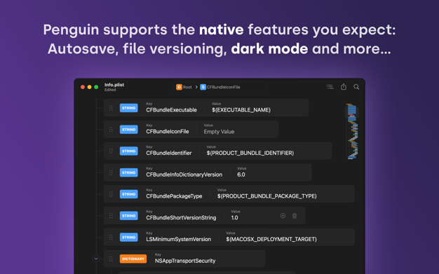 Penguin 1.2 for Mac|Mac版下载 | Plist编辑器