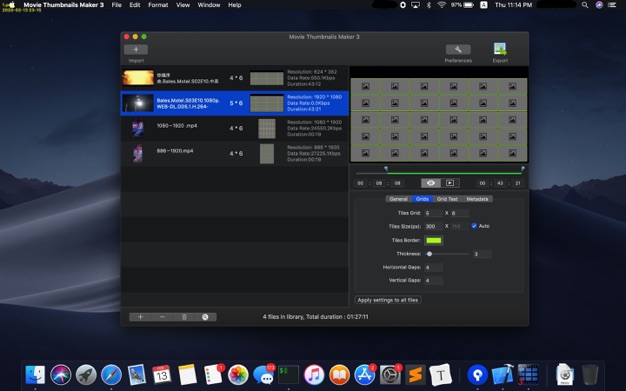Movie Thumbnails Maker 4.3.2 for Mac|Mac版下载 | 电影收藏管理软件
