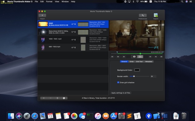 Movie Thumbnails Maker 4.3.2 for Mac|Mac版下载 | 电影收藏管理软件