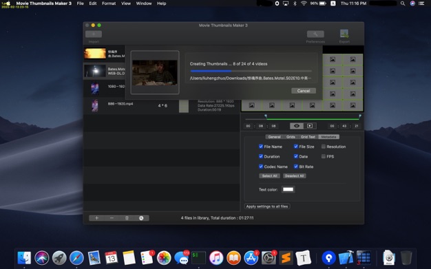 Movie Thumbnails Maker 4.3.2 for Mac|Mac版下载 | 电影收藏管理软件
