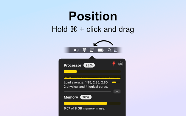 Stats Panel 1.3.0 for Mac|Mac版下载 | 菜单栏系统资源监控