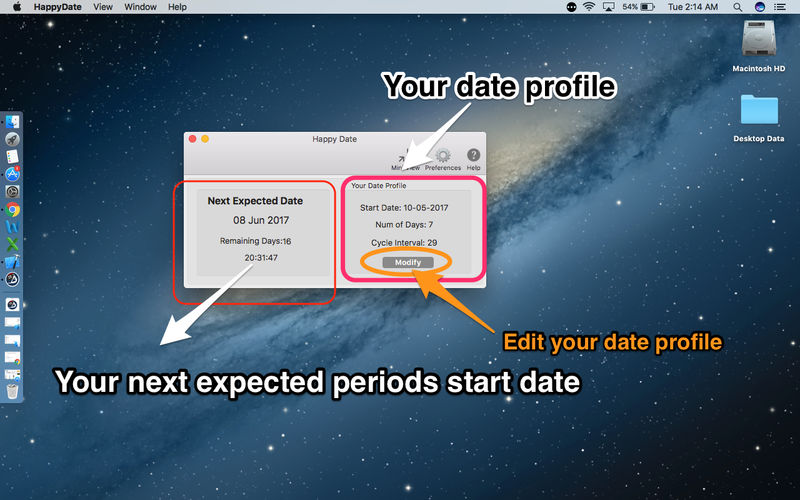 Happy Periods 2.01 for Mac|Mac版下载 | 女性生理期预测