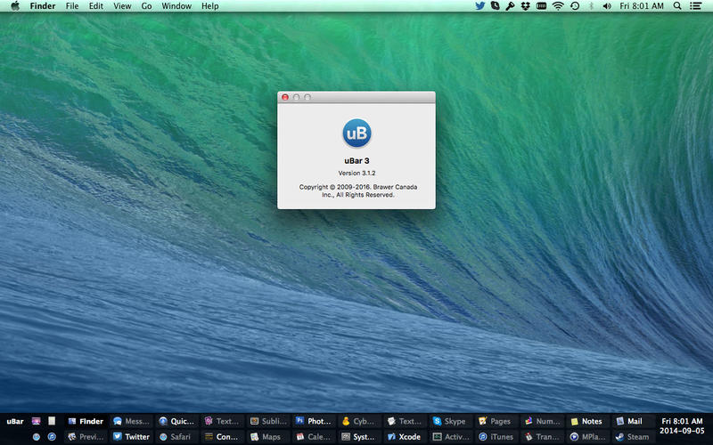 uBar 4.2.1 for Mac|Mac版下载 | windows风格Dock栏