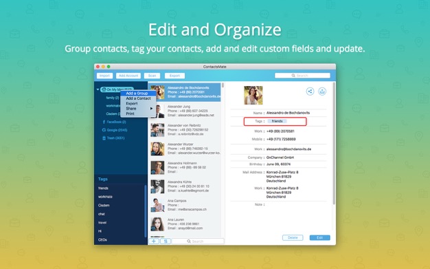 Cisdem ContactsMate 6.6.0 for Mac|Mac版下载 | 联系人管理工具