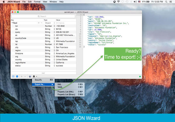 JSON Wizard 1.6 for Mac|Mac版下载 |