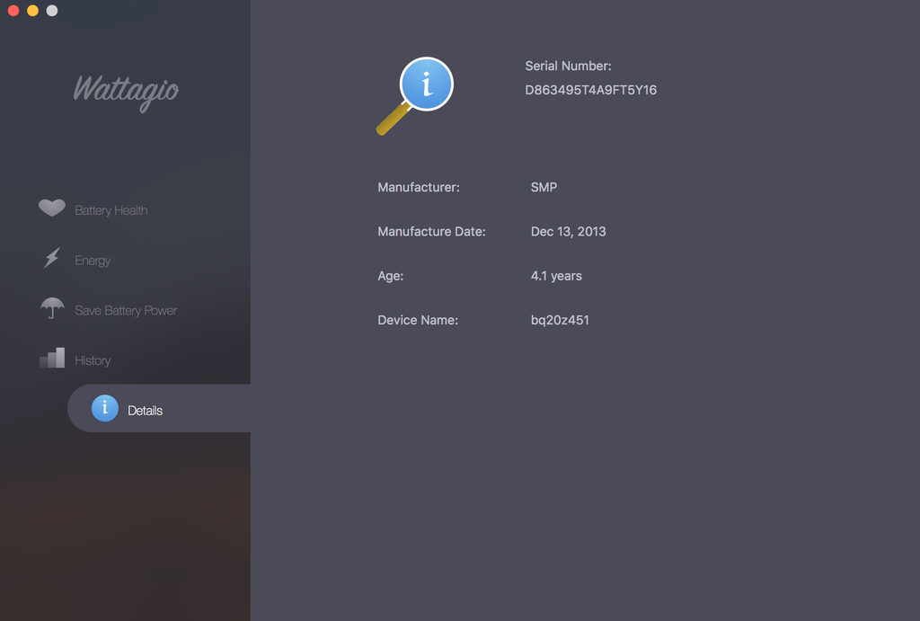 Wattagio 1.13.1 for Mac|Mac版下载 | 电池电源监控及管理工具