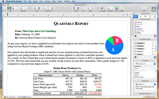 Nisus Writer Express 4.3 for Mac|Mac版下载 | 写作软件