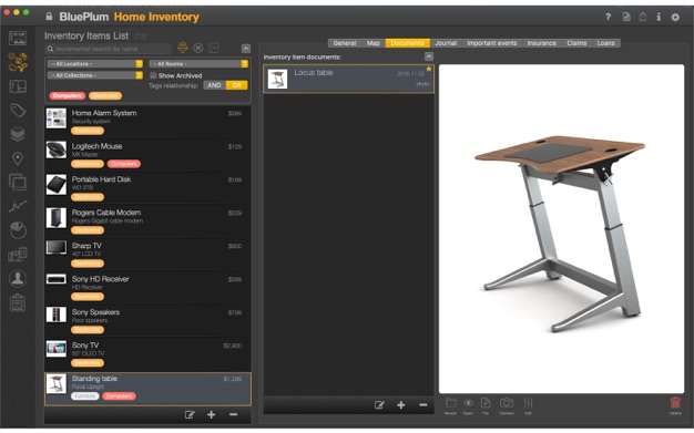 BluePlum Home Inventory 4.7.0 for Mac|Mac版下载 | 家庭资产统计管理