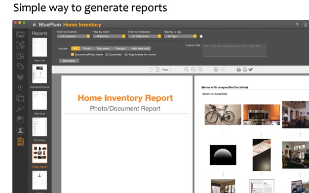 BluePlum Home Inventory 4.7.0 for Mac|Mac版下载 | 家庭资产统计管理