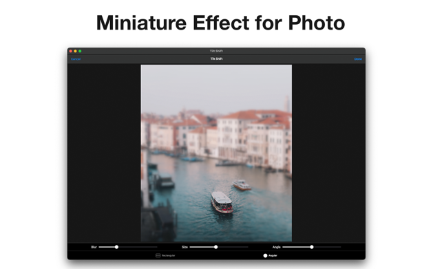 Tilt Shift 1.0.4 for Mac|Mac版下载 | 微缩效果