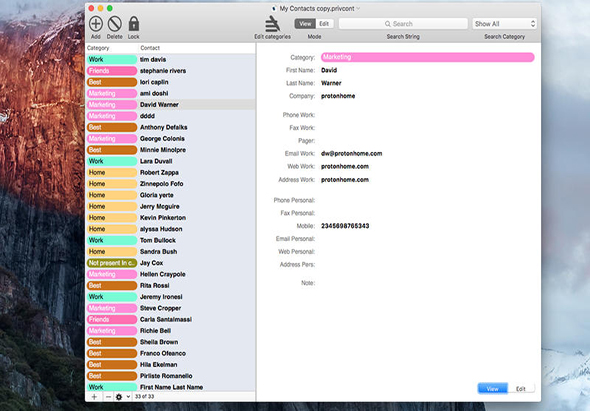Private Contact 3.6.1 for Mac|Mac版下载 | 加密通讯录