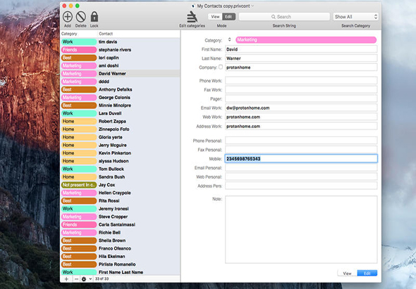 Private Contact 3.6.1 for Mac|Mac版下载 | 加密通讯录