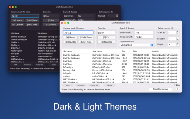 Multi Rename Tool 2.4 for Mac|Mac版下载 | 批量重命名工具
