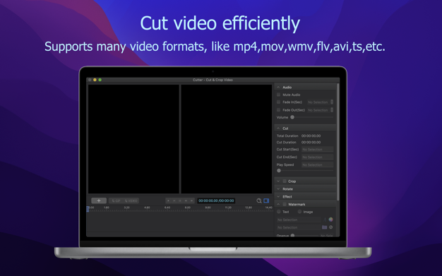 Cutter - Cut & Crop Video 3.1.0 for Mac|Mac版下载 | 视频剪切工具