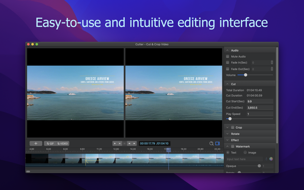Cutter - Cut & Crop Video 3.1.0 for Mac|Mac版下载 | 视频剪切工具