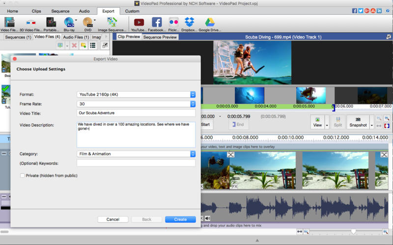 VideoPad Professional 11.69 for Mac|Mac版下载 | 视频编辑软件