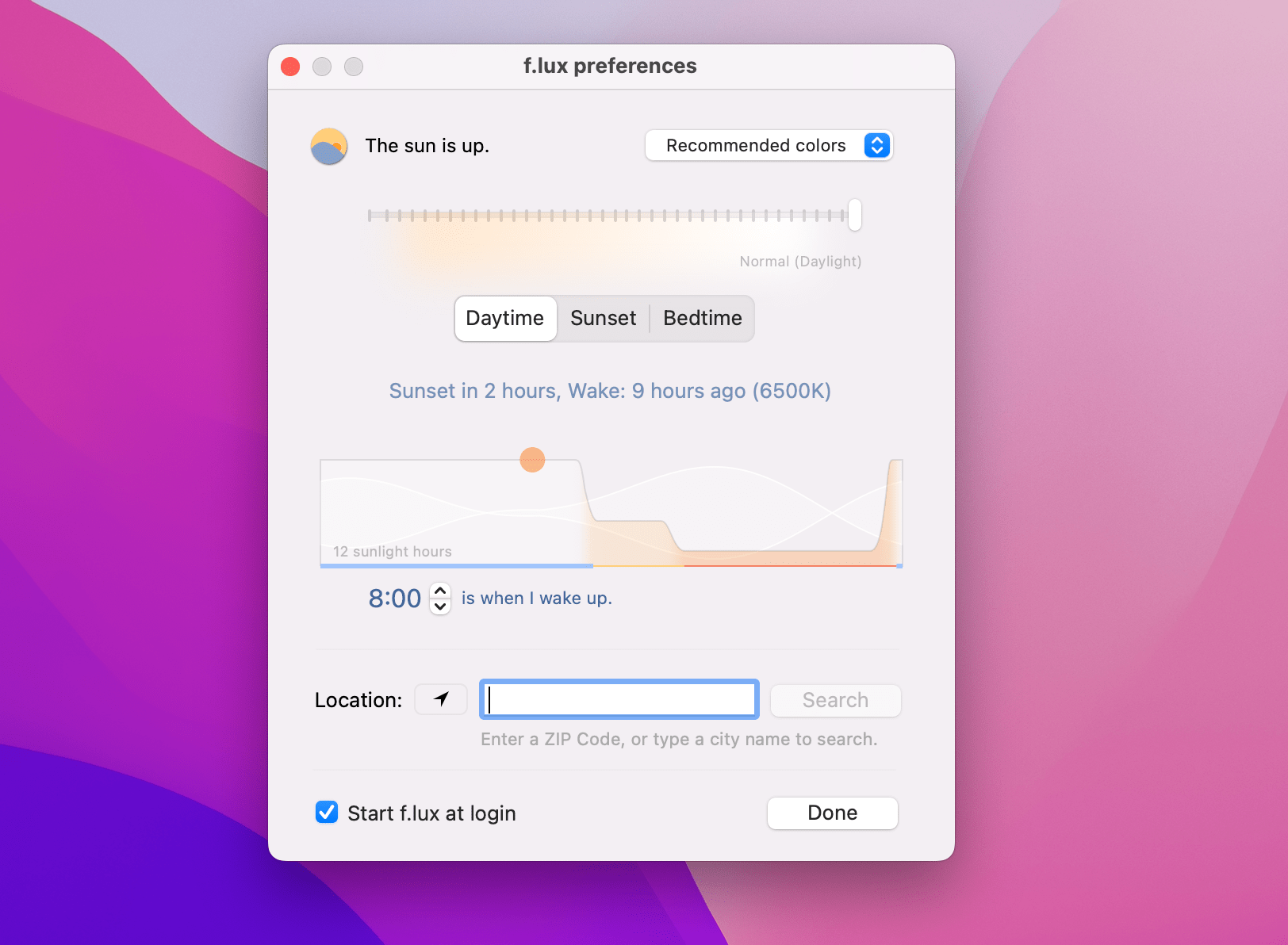 F.lux 41.5 for Mac|Mac版下载 | 显示器自动颜色调整
