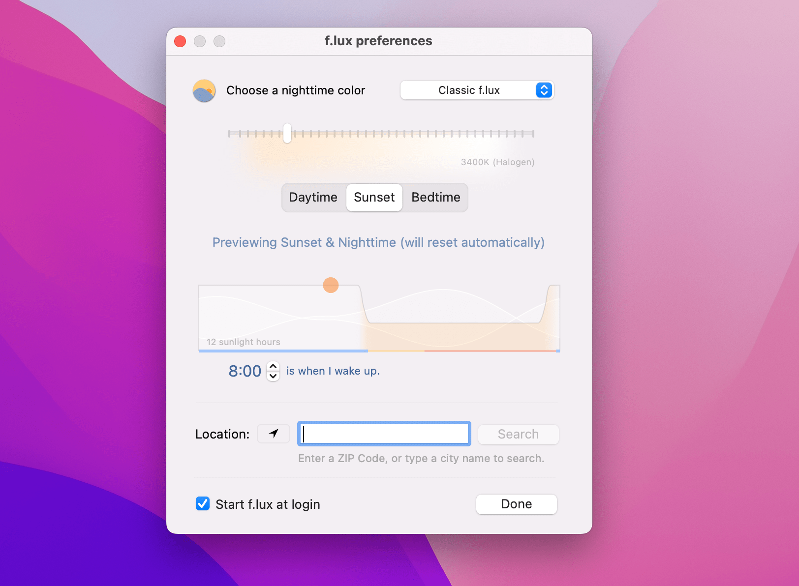 F.lux 41.5 for Mac|Mac版下载 | 显示器自动颜色调整