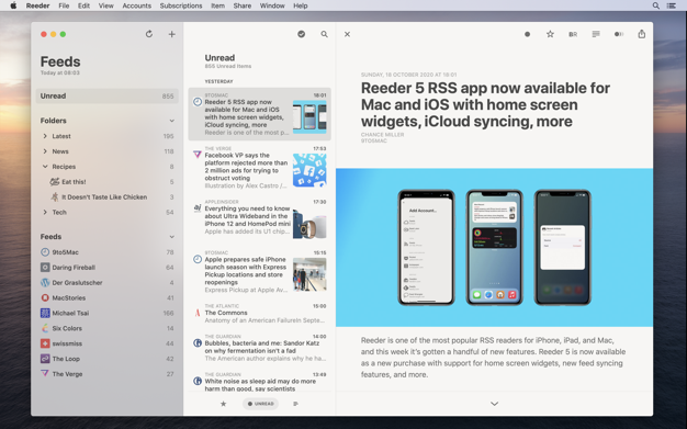 Reeder 5 5.2.1 for Mac|Mac版下载 | 新闻订阅软件
