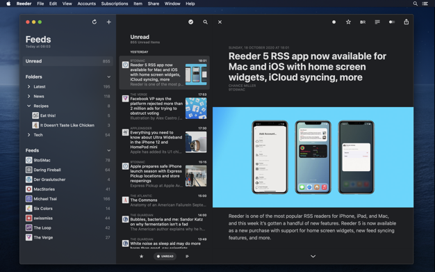 Reeder 5 5.2.1 for Mac|Mac版下载 | 新闻订阅软件