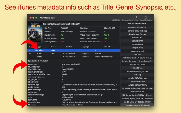 Any Media Info 2.1.2 for Mac|Mac版下载 | 显示视频元数据