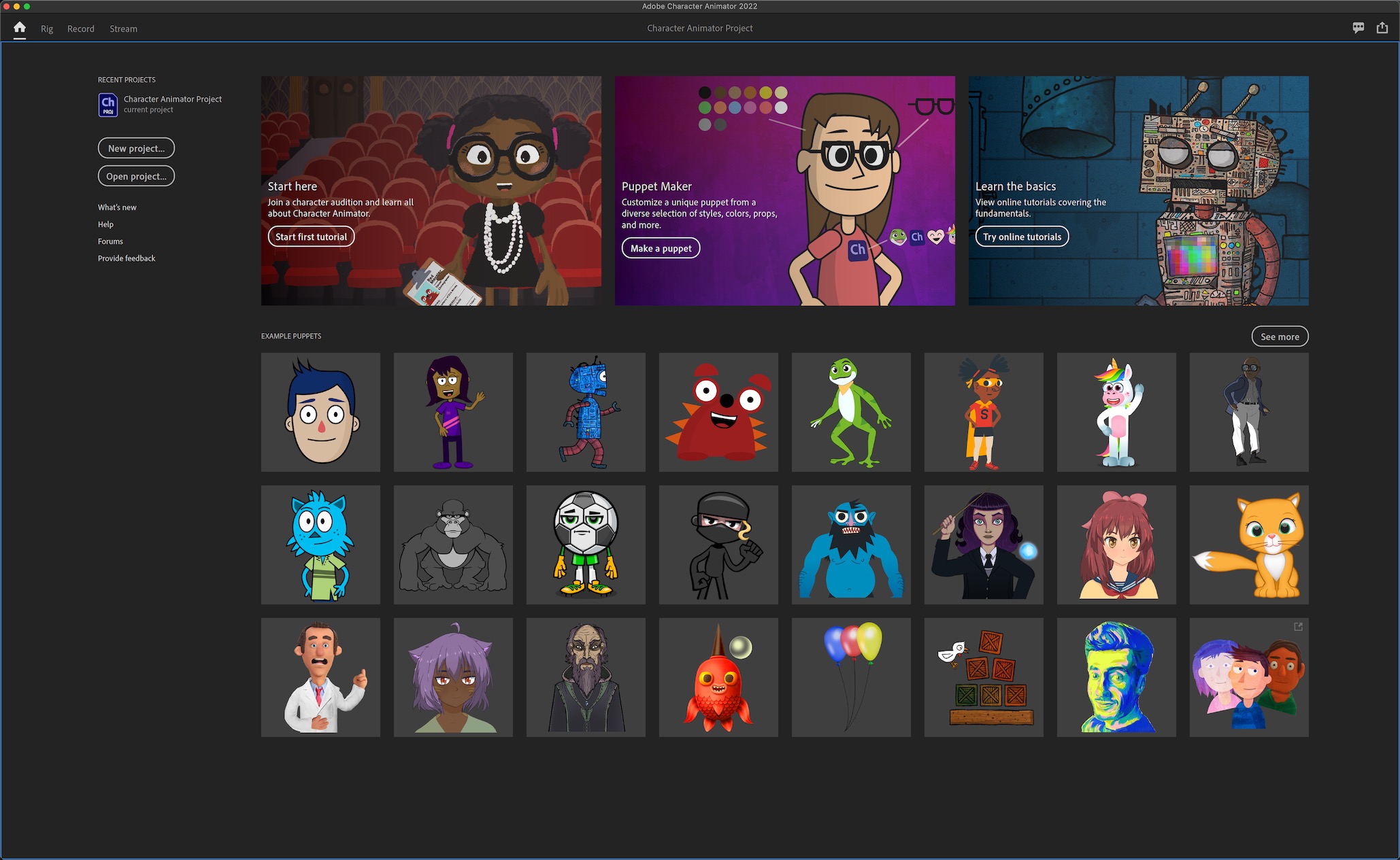 Adobe Character Animator 2022 22.3 for Mac|Mac版下载 | 动作捕捉实时生成动画