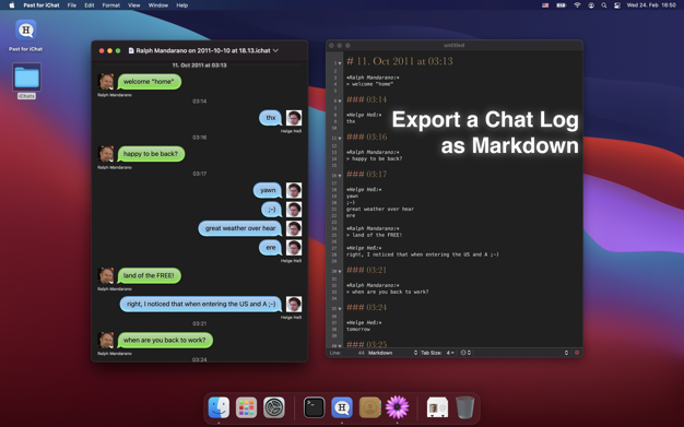 Past for iChat 1.2.6 for Mac|Mac版下载 | iChat聊天日志查看工具