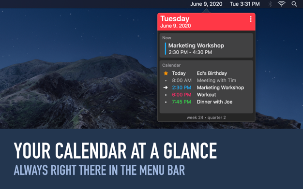 GlanceCal 1.6.2 for Mac|Mac版下载 | 日历提醒
