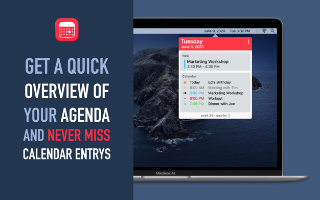 GlanceCal 1.6.2 for Mac|Mac版下载 | 日历提醒