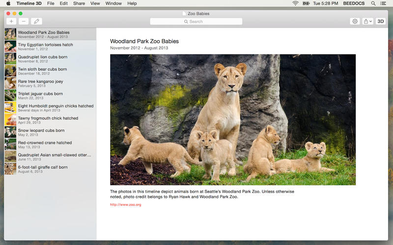 Timeline 3D 5.3.2 for Mac|Mac版下载 | 时间轴记事本