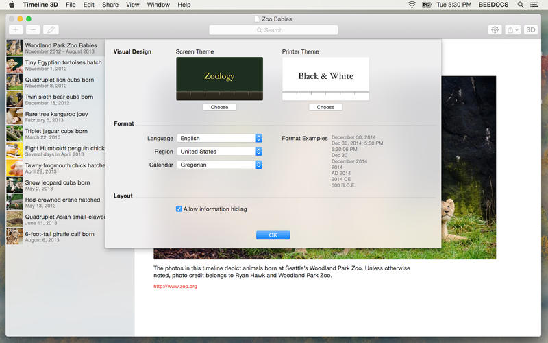 Timeline 3D 5.3.2 for Mac|Mac版下载 | 时间轴记事本