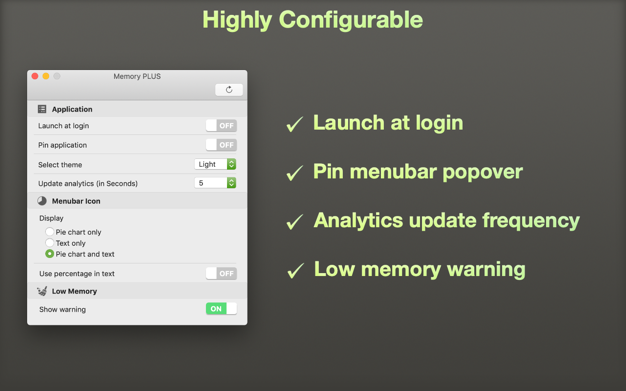 Memory PLU鈥猄 2.3 for Mac|Mac版下载 | 内存监控工具