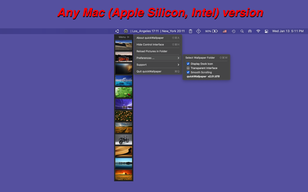 quickWallpaper 2.53 for Mac|Mac版下载 | 快速切换壁纸